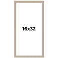 thumbnail image 1 of 16x32 Frame Grey Solid Wood Picture Frame Width 1 Inches | Interior Frame Depth 0.5 Inches |, 1 of 8