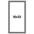 thumbnail image 1 of 16x32 Frame Silver Black Rustic Sonoma Solid Wood Picture Frame | 1.5 Inch Moulding Width |, 1 of 8
