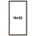 thumbnail image 1 of 16x32 Frame Silver Real Wood Picture Frame Width 1.25 Inches | Interior Frame Depth 0.5 Inches |, 1 of 8