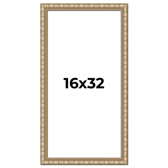16x32 Frame Silver Real Wood Picture Frame Width 1.5 inches | Interior Frame Depth 0.5 inches |