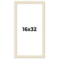 thumbnail image 1 of 16x32 Frame White Real Wood Picture Frame Width 1.5 inches | Interior Frame Depth 0.5 inches | Barn, 1 of 8