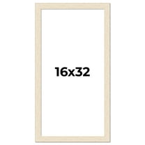 16x32 Frame White Real Wood Picture Frame Width 1.5 inches | Interior Frame Depth 0.5 inches | Barn