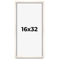 thumbnail image 1 of 16x32 Frame White Wheat Solid Wood Picture Frame | Moulding Width 0.75 Inches | Interior Depth 0.5, 1 of 8