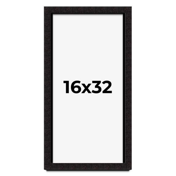 16x32 Shadow Box Black Solid Wood Display Picture Frame | 1 Inch Rabbet Depth | | 1.375 Inch