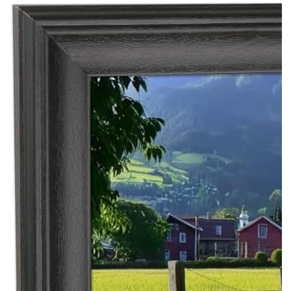 16x33 Picture Frame Solid Wood Black,Suitable for Panoramic Photo/Posters/Painting/Group Photo/Puzzle (A23B1633)$$Home Decor, Kitchen, & Other