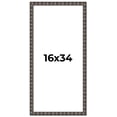 thumbnail image 1 of 16x34 Frame Black Brown Chestnut Mosaic Solid Wood Picture Frame | 1.125 Inch Moulding Width |, 1 of 8