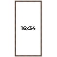 thumbnail image 1 of 16x34 Frame Brown Bamboo with Dark Coffee/Walnut Finish | Solid Wood Picture Frame Width 0.75, 1 of 8