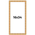 thumbnail image 1 of 16x34 Frame Gold Rustic Solid Wood Picture Frame | 1.25 Inch Wide Moulding | Rustique Gold, 1 of 8