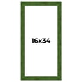 thumbnail image 1 of 16x34 Frame Green Burl Solid Wood Picture Frame | 1.75 Inches Moulding Width | Interior Frame Depth, 1 of 8