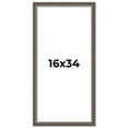 thumbnail image 1 of 16x34 Frame Silver Real Wood Picture Frame Width 1.25 Inches | Interior Frame Depth 0.5 Inches |, 1 of 8