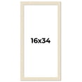 thumbnail image 1 of 16x34 Frame White Real Wood Picture Frame Width 1.5 inches | Interior Frame Depth 0.5 inches | Barn, 1 of 8