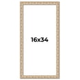 thumbnail image 1 of 16x34 Frame White Real Wood Picture Frame Width 1.5 inches | Interior Frame Depth 0.5 inches |, 1 of 8