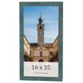 thumbnail image 1 of 16x35 Frame Blue Rustic Barnwood Solid Wood Picture Frame Width 1.25 Inches | Interior Depth 0.5, 1 of 8