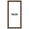 thumbnail image 1 of 16x35 Frame Brown Burl Real Wood Picture Frame Width 1.625 Inches | Interior Frame Depth 0.5 Inches, 1 of 8
