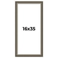 thumbnail image 1 of 16x35 Frame Brown Solid Wood Picture Frame | 1.75 Inch Moulding Width | Austin Frame Complete with, 1 of 8