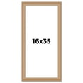 thumbnail image 1 of 16x35 Frame Charleston Honey Brown Solid Wood Picture Frame Width 1.75 Inches | Interior Depth 0.5, 1 of 8