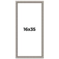 thumbnail image 1 of 16x35 Frame Grey Real Wood Picture Frame Width 1.25 inches | Interior Frame Depth 0.5 inches | Hans, 1 of 8