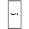 thumbnail image 1 of 16x35 Frame Silver Real Wood Picture Frame Width 1.125 Inches | Interior Frame Depth 0.5 Inches |, 1 of 8
