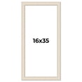 thumbnail image 1 of 16x35 Frame White Real Wood Picture Frame Width 1.75 inches | Interior Frame Depth 0.5 inches |, 1 of 8