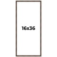 thumbnail image 1 of 16x36 Frame Brown Bamboo with Dark Coffee/Walnut Finish | Solid Wood Picture Frame Width 0.75, 1 of 8
