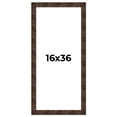 thumbnail image 1 of 16x36 Frame Brown Burl Real Wood Picture Frame Width 1.625 Inches | Interior Frame Depth 0.5 Inches, 1 of 8