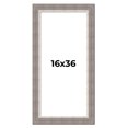 thumbnail image 1 of 16x36 Frame Grey Real Wood Picture Frame Width 2.75 Inches | Interior Frame Depth 0.5 Inches |, 1 of 8