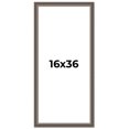 thumbnail image 1 of 16x36 Frame Silver Real Wood Picture Frame Width 1.25 Inches | Interior Frame Depth 0.5 Inches |, 1 of 8