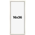 thumbnail image 1 of 16x36 Frame White Wheat Solid Wood Picture Frame | Moulding Width 0.75 Inches | Interior Depth 0.5, 1 of 8