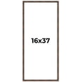 thumbnail image 1 of 16x37 Frame Brown Bamboo with Dark Coffee/Walnut Finish | Solid Wood Picture Frame Width 0.75, 1 of 8