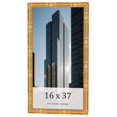 thumbnail image 1 of 16x37 Frame Gold Bamboo Solid Wood Picture Frame | 1 Inch Moulding Width | Interior Frame Depth, 1 of 8