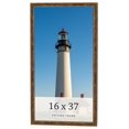 thumbnail image 1 of 16x37 Frame Gold Kingsley Distressed Solid Wood Picture Frame Width 0.75 Inches | Interior Frame, 1 of 8