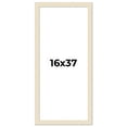 thumbnail image 1 of 16x37 Frame White Real Wood Picture Frame Width 1.5 inches | Interior Frame Depth 0.5 inches | Barn, 1 of 8