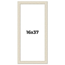 16x37 Frame White Real Wood Picture Frame Width 1.75 inches | Interior Frame Depth 0.5 inches |