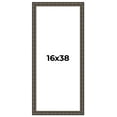 thumbnail image 1 of 16x38 Frame Black Bamboo Solid Wood Picture Frame Width 1.5 Inches | Interior Frame Depth 0.5, 1 of 8