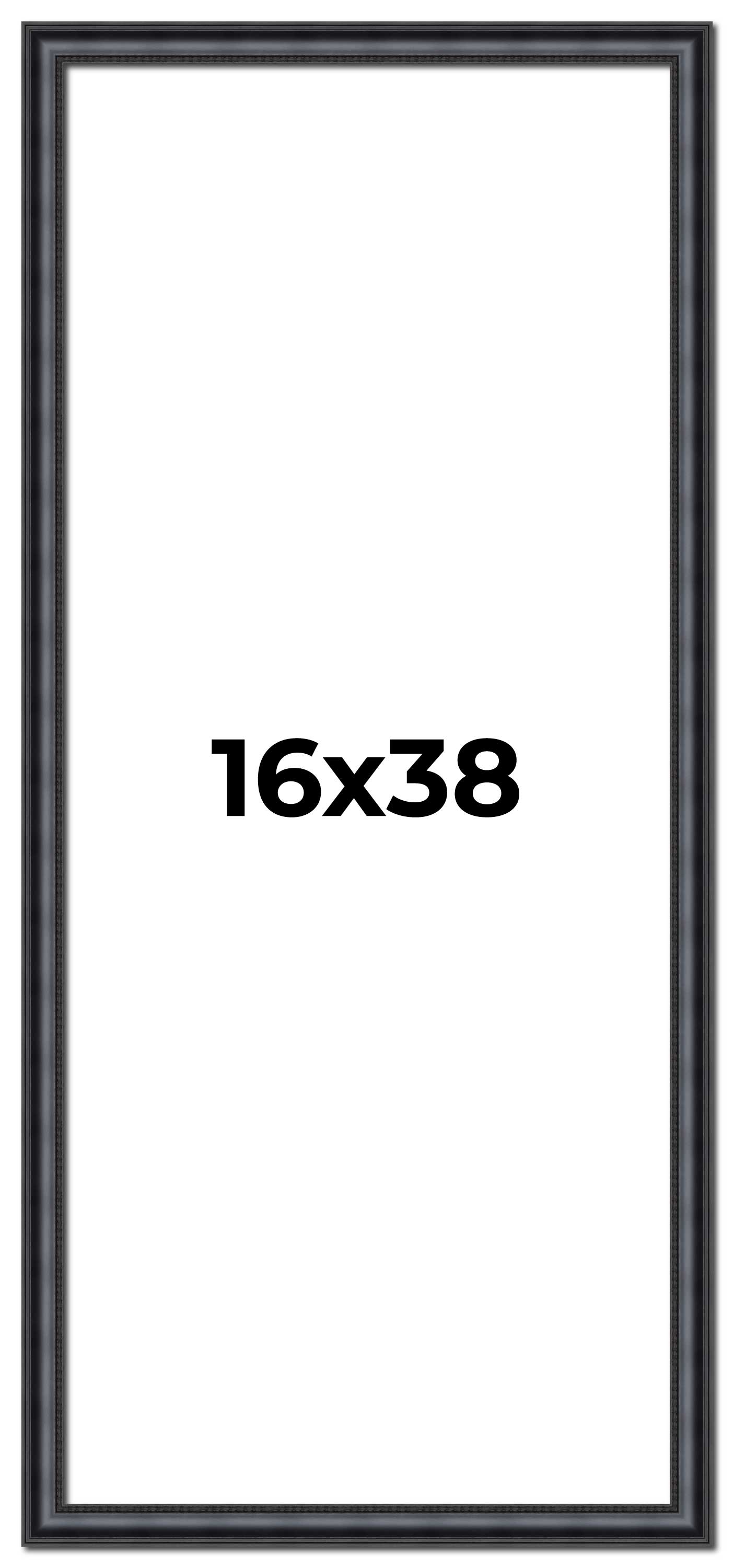 16x38 Frame Black Real Wood Picture Frame Width 1.25 inches | Interior ...
