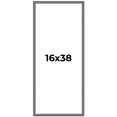 thumbnail image 1 of 16x38 Frame Blue Kingsley Pewter Solid Wood Picture Frame Width 0.75 Inches |Interior Depth 0.5, 1 of 8