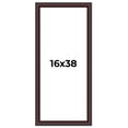 thumbnail image 1 of 16x38 Frame Brown Round Mahogany Solid Wood Picture Frame | 1.625 Inch Moulding Width | with UV, 1 of 8
