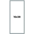 thumbnail image 1 of 16x38 Frame Rustic Sky Blue Solid Wood Picture Frame | 0.75 Inch Moulding Width |Includes UV, 1 of 8