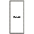 thumbnail image 1 of 16x38 Frame Silver Real Wood Picture Frame Width 1.125 Inches | Interior Frame Depth 0.5 Inches |, 1 of 8