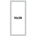 thumbnail image 1 of 16x38 Frame Sterling Silver Solid Wood Picture Frame | 1.25 Inch Moulding Width | 0.75 Inch, 1 of 8