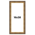 thumbnail image 1 of 16x38 Frame Vintage Gold Solid Wood Picture Frame | 2.5 Inch Moulding Width | Ornate Bronze Museo, 1 of 8