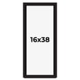 thumbnail image 1 of 16x38 Shadow Box Black Solid Wood Display Picture Frame | 1 Inch Rabbet Depth | | 1.375 Inch, 1 of 4