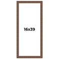 thumbnail image 1 of 16x39 Dark Brown Bamboo Real Wood Picture Frame Width 1.5 inches | Interior Frame Depth 0.5 inches, 1 of 8