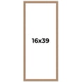 thumbnail image 1 of 16x39 Frame Brown 60's Wooden Cabinet Solid Wood Picture Frame | 1 Inch Moulding Width | Complete, 1 of 8