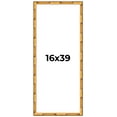 thumbnail image 1 of 16x39 Frame Gold Bamboo Solid Wood Picture Frame | 1 Inch Moulding Width | Interior Frame Depth, 1 of 8
