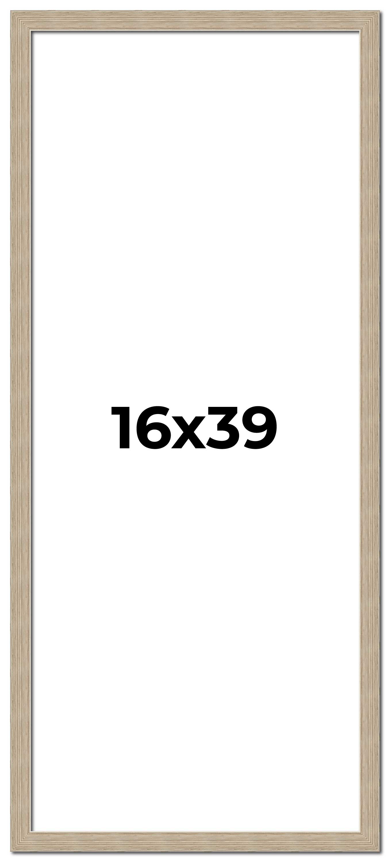 16x39 Frame Grey Solid Wood Picture Frame Width 1 Inches | Interior ...