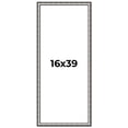 thumbnail image 1 of 16x39 Frame Silver Real Wood Picture Frame Width 1.125 Inches | Interior Frame Depth 0.5 Inches |, 1 of 8