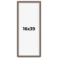 thumbnail image 1 of 16x39 Shadow Box Frame Brown | 1.125 inches Deep Real Wood Rustic Shadowbox Display Frame | UV, 1 of 5