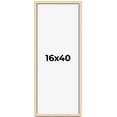 thumbnail image 1 of 16x40 Frame Beige Real Wood Picture Frame Width 0.75 inches | Interior Frame Depth 0.5 inches |, 1 of 8