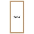 thumbnail image 1 of 16x40 Frame Charleston Honey Brown Solid Wood Picture Frame Width 1.75 Inches | Interior Depth 0.5, 1 of 8